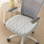 coussin chaise moderne zigzag bleu clair gris vert pastel polyester antidérapant extensible