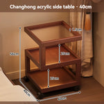 table d'appoint moderne table nuit roulettes tiroirs meuble chambre coucher