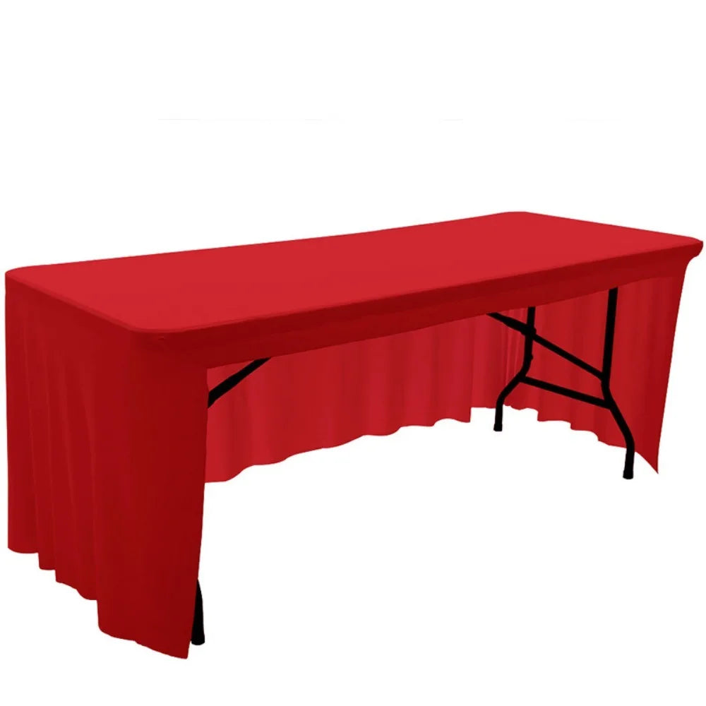 housse table pliante extensible clips table rectangulaire moderne couleur unie imperméable