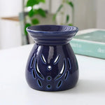 brûleur parfum blanc bleu moderne étoiles coeurs love bougie support minimaliste chambre salon