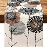 nappe florale moderne motifs abstraits textiles polyester maison restaurant decoration