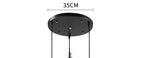 suspension lumineuse industrielle vintage verre transparent doré filaire 90 260V 249 2000lm