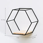 étagère murale hexagonale or moderne étagère murale noire métal étagère murale beige scandinave étagère