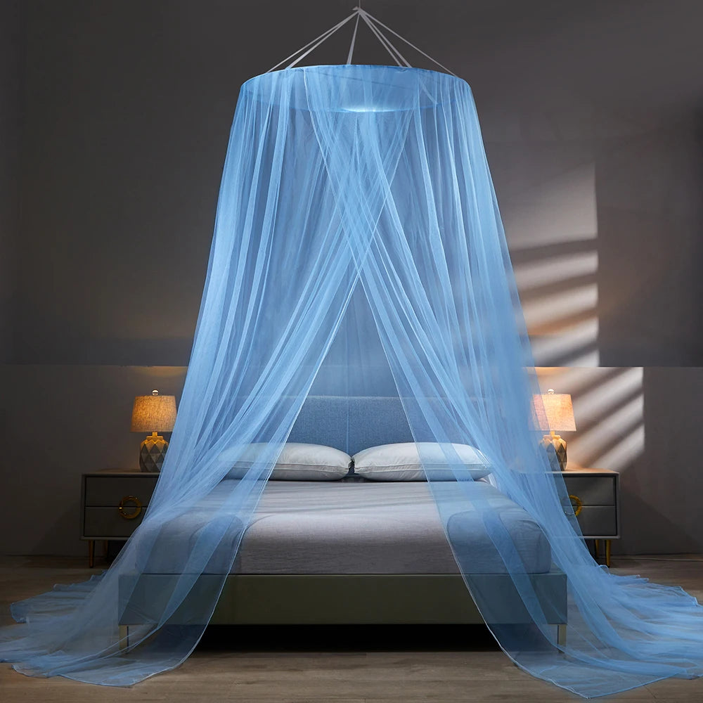 moustiquaire dôme suspendu transparent décoration romantique lit adulte polyester insecticide traitéextérieur camping voyage