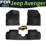 tapis sol anti dérapant noir protection tpe jeep avenger 2023 tout terrain moderne tout