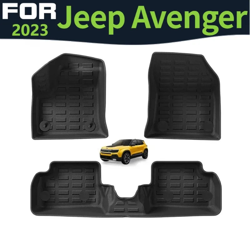 tapis sol anti dérapant noir protection tpe jeep avenger 2023 tout terrain moderne tout
