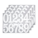 sticker numerote couleur grande taille decoratif ludique moderne adhesif porte boite lettres mur