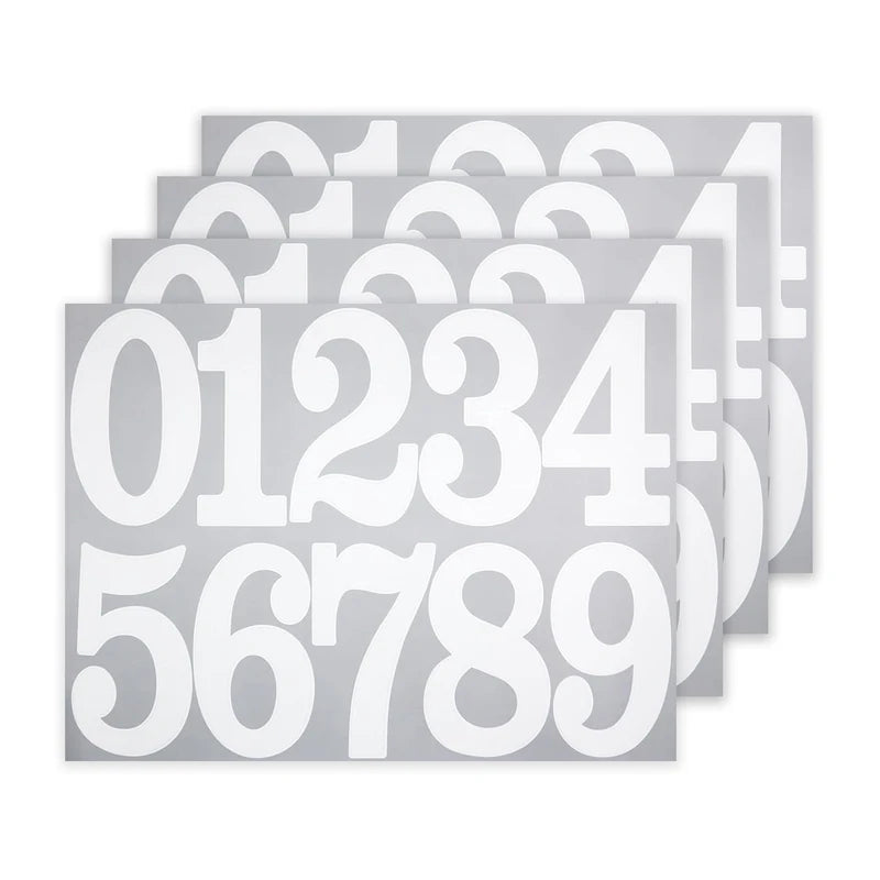 sticker numerote couleur grande taille decoratif ludique moderne adhesif porte boite lettres mur