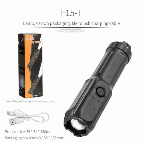 lampe torche rechargeable led puissante 5w 350 lumens réglable 200 500mètres moderne