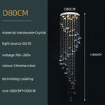 suspension lumineuse transparente papillons relief moderne salle bain lumière chaude bleu clair certification rohs