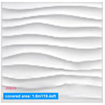 panneau decoratif 3d ondule moderne pvc blanc resistant adhésif salle bain chambre auto collage
