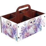 boîtes rangement multicolores imprimées florales animaux oiseaux moderne poignées bois