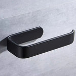 porte rouleau papier toilette adhésif moderne noir mat salle bain