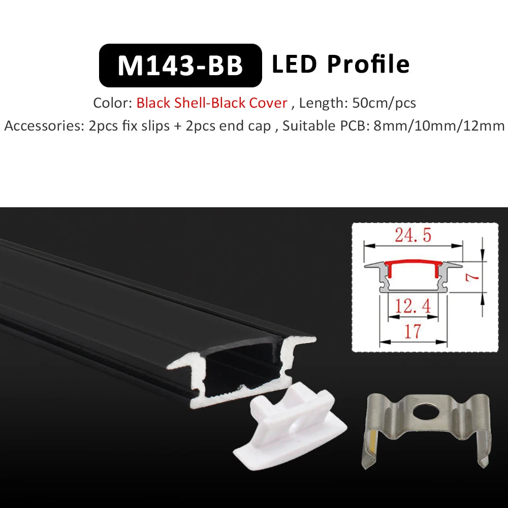 profil led noir blanc moderne 12v certification ul cem lvd rohs led ceiling profile