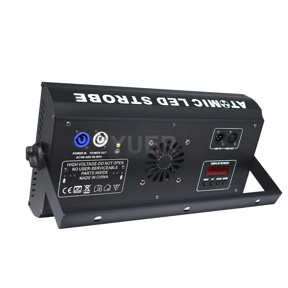 lumière stroboscopique led rvb blanche effet lavage scène dj controle dmx 200w noir moderne