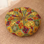 coussin ethnique motif floral géométrique bleu rouge vert beige coussin siège coussin dossier polyester