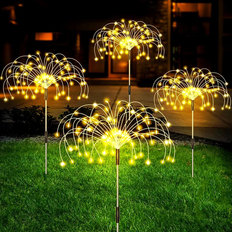 lumière solaire led multicolore étoiles moderne extérieur jardin piquet base solaire autonomie ip65