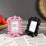 cadres photo vintage rose noir or shabby chic floral sculpté posable
