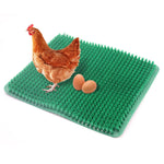 tapis nidification poules coussin oeufs mat plastique vert jaune gris noir