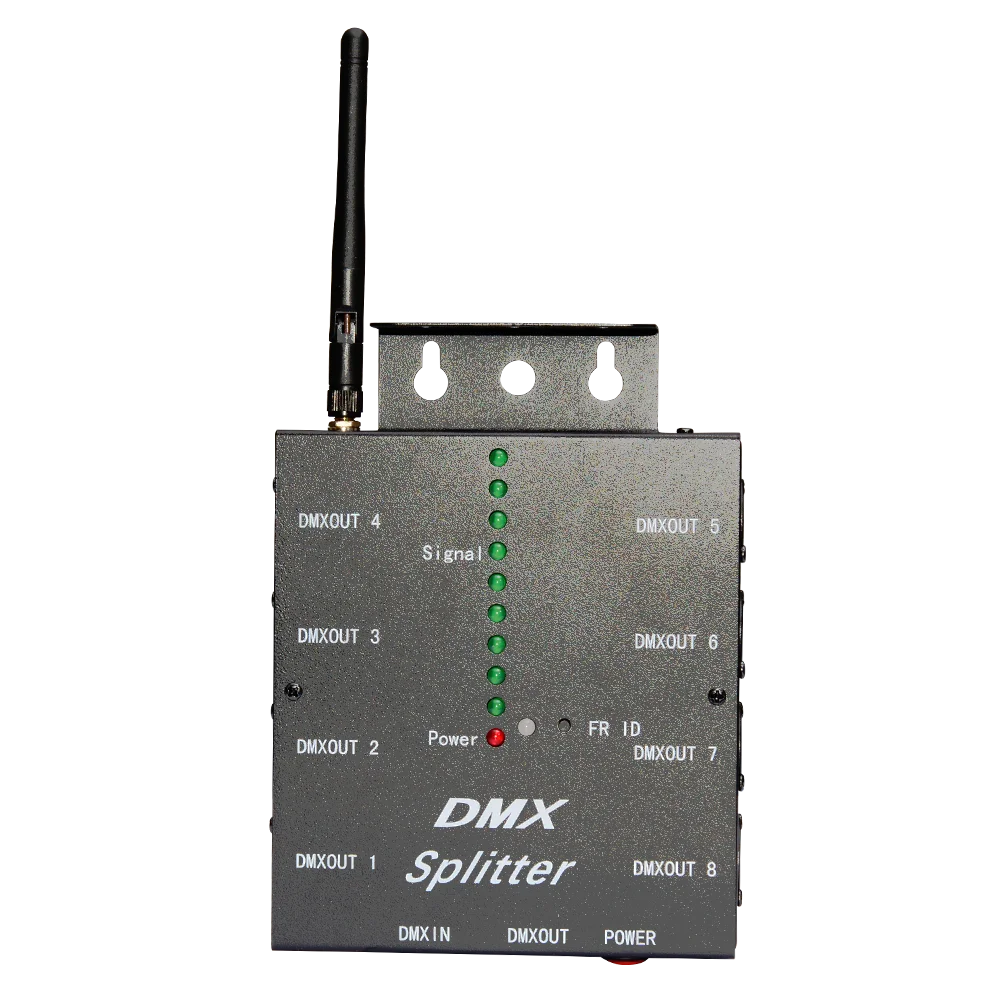 splitter dmx xlr noir prises dmx out prise dmx in contrôleur rvb