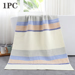 serviettes bain microfibre rayées lavables rapide absorption blanc rouge bleu jaune classique moderne toilette