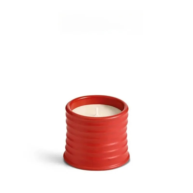 bougies parfumées fleur aromathérapie rouge bleu moderne boîte cadeau ambiance maison