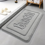 tapis bain gris bleu marine relief bath moderne doux moelleux salle bain