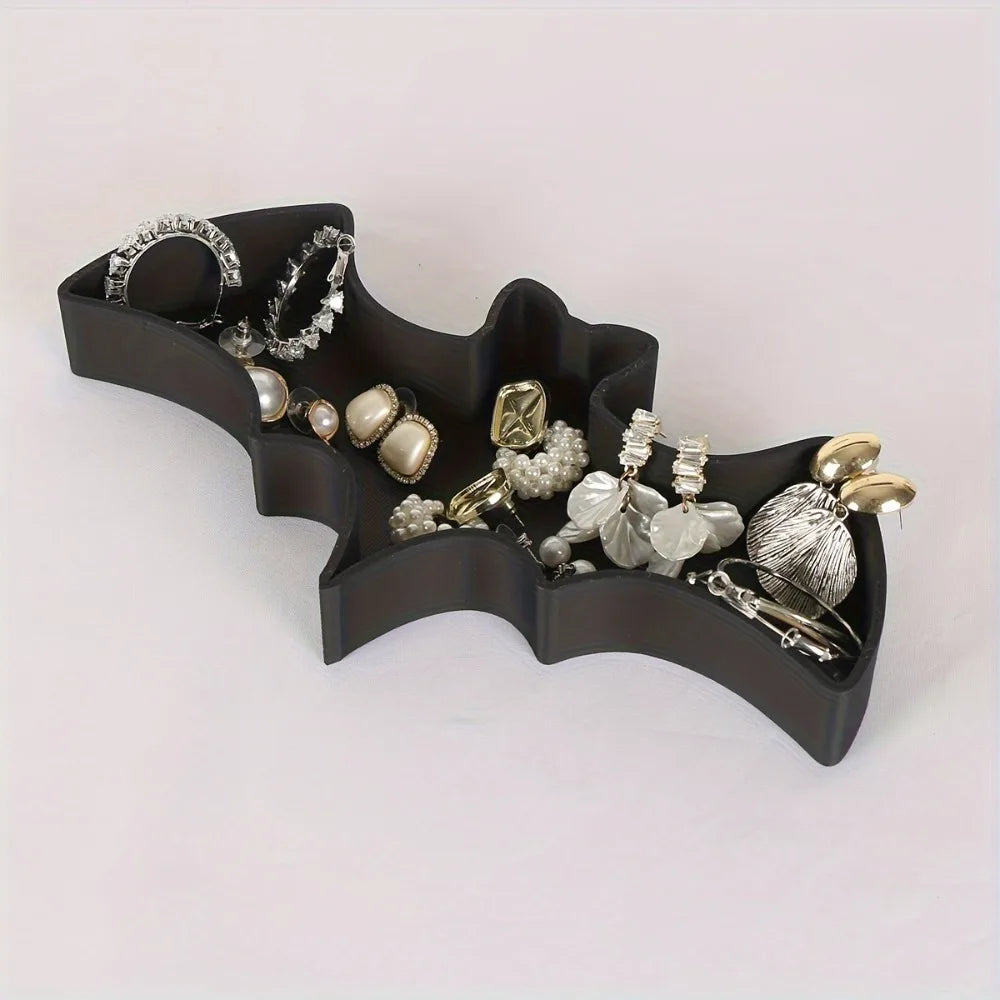 support bijoux chauve souris noir moderne rangement oreillers fantaisie halloween organisation