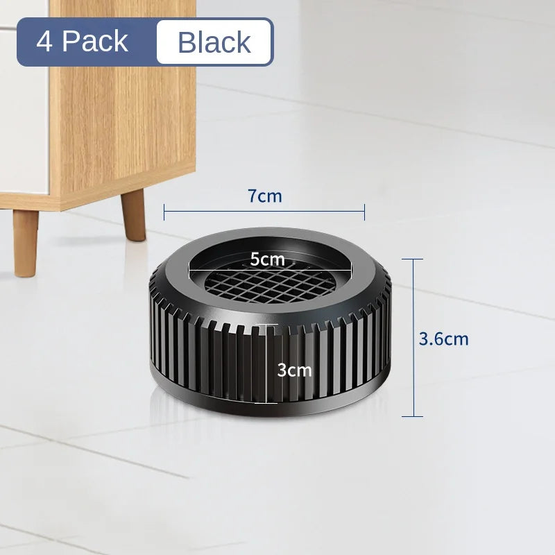 pieds meubles antivibration antidérapants stabilisateurs imperméables antiusure blanc noir modernes