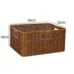 panier rangement rotin marron clair rustique salle bain salon