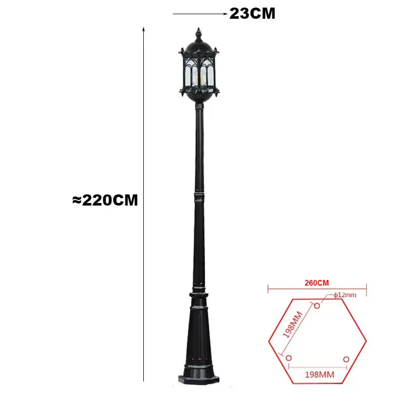 lanterne vintage extérieure fer ip65 led noir bronze classique