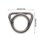 anneau métallique argenté lisse protection solaire extérieur quatre saisons inoxydable unisexe moderne quincaillerie thuyền