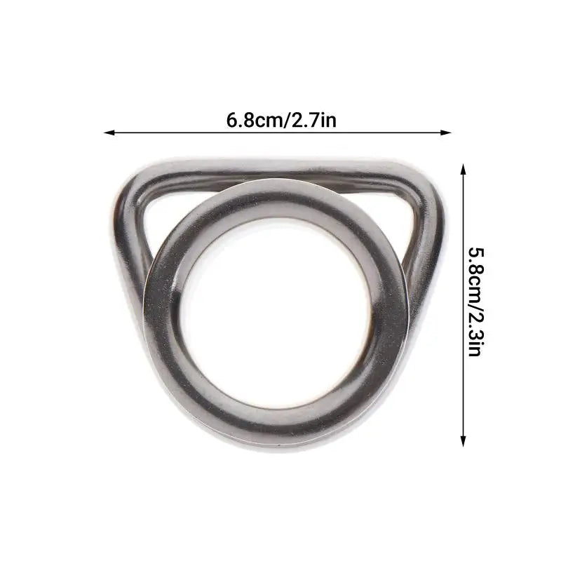anneau métallique argenté lisse protection solaire extérieur quatre saisons inoxydable unisexe moderne quincaillerie thuyền