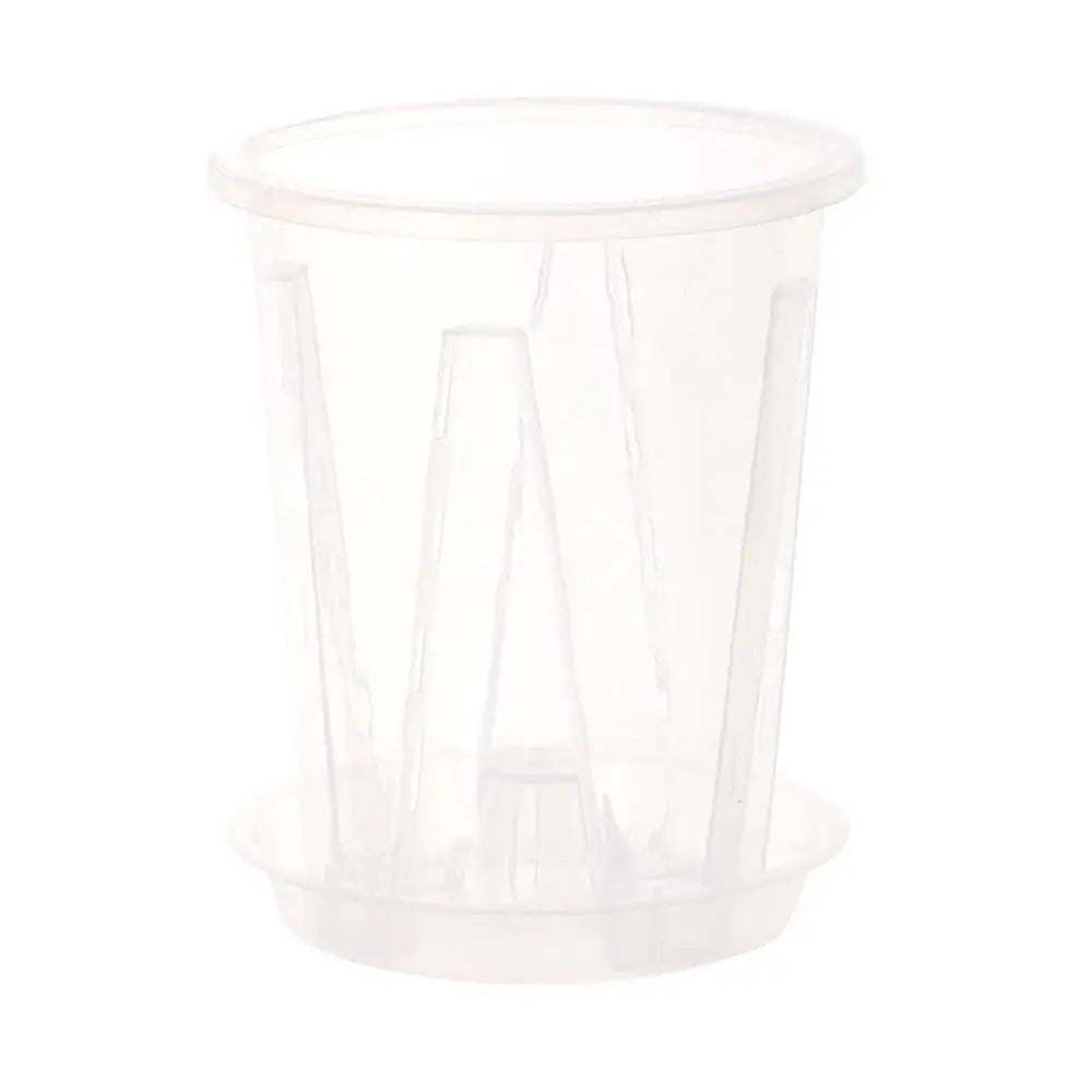 pot fleurs transparent moderne plaque fixation semis 10cm 12cm 14cm 16cm