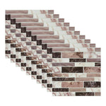 autocollants muraux marbre bleu gris blanc modernes 10 pièces 10cm 10cm imperméables self adhésifs