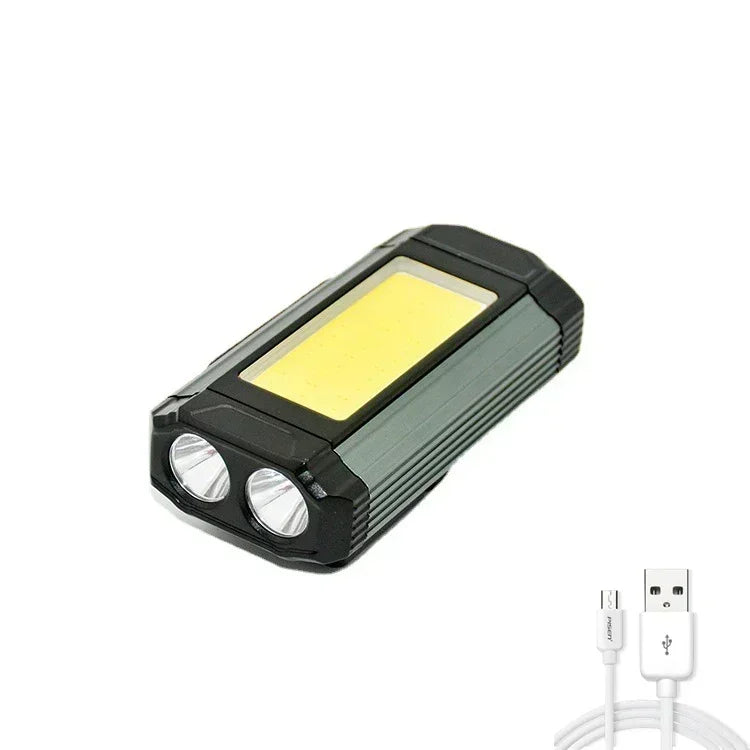 lampe travail rechargeable led usb clips magnétiques étanche modes lumière portable camping