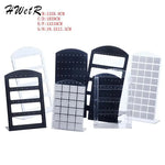 porte boucles d'oreilles moderne velours noir blanc grille perforations pieds boucles d'oreilles.storage organizer
