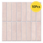 Carreaux mur rose pâle 3d autoadhésifs modernes 30x30cm imperméables antimoisissures thermiques