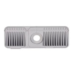 support vaisselle évier adhésif rose clair gris clair rayures verticales moderne rapide drainage silicone