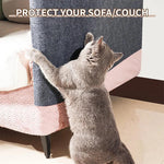 tapis protection chat gris uni tissé adhésif moderne fixe meuble mur 30cm 60cm