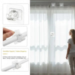 crochets suspension rideau adhésifs transparents modernes clips fixations porte minimalistes