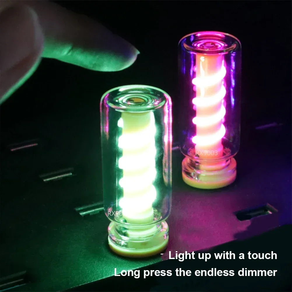clé usb transparent spirale flexible lampe ambiance adhésive éclairage moderne veilleuse camping