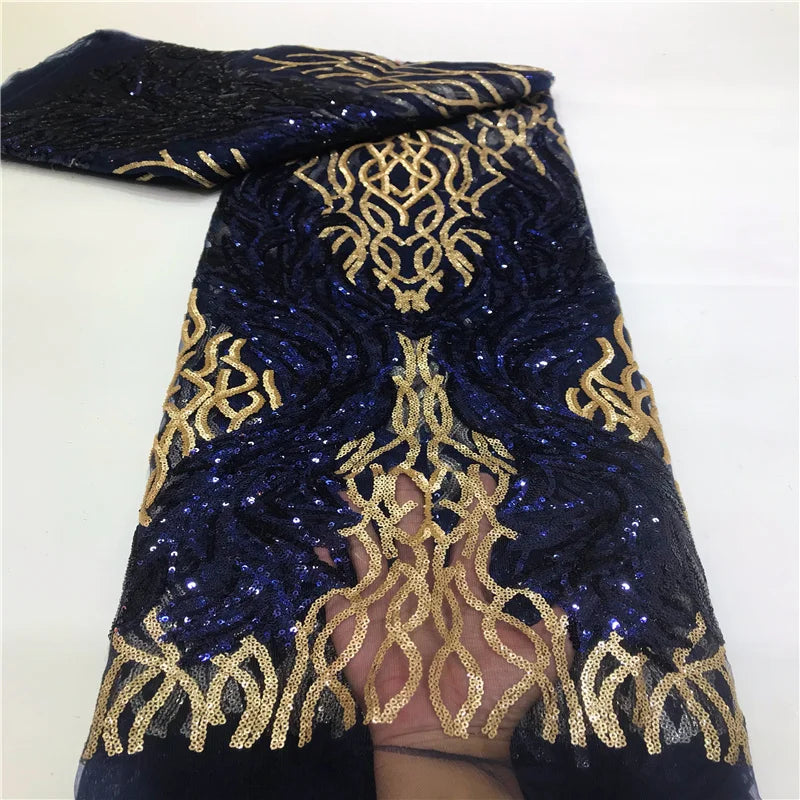 tissu dentelle sequins broderie élégant polyester coton mariage décoration voile