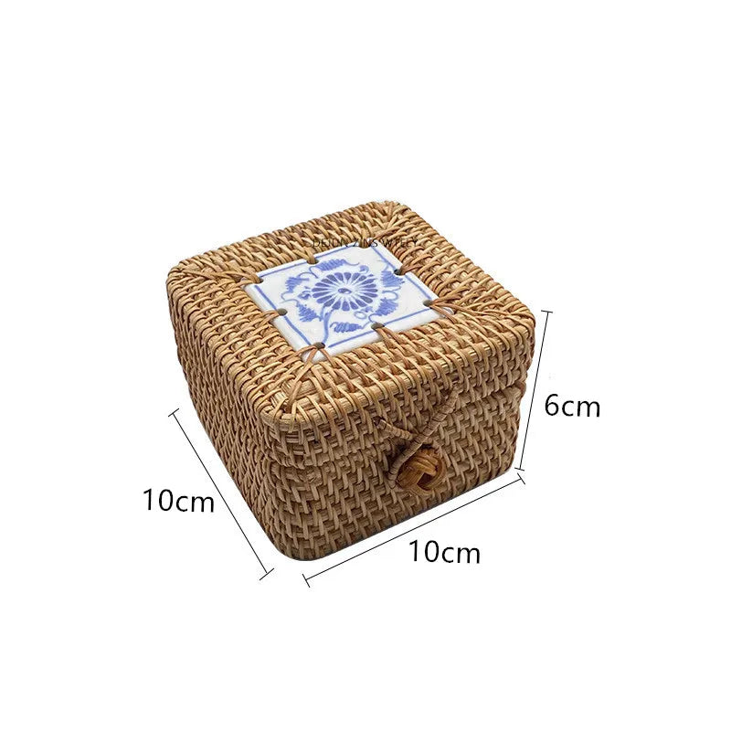 paniers rangement osier tissé naturel couvercle réutilisable respectueux environnement traditionnel artisanal