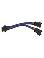 câble patch led connecteur sm jst ws2812 ws2811 rgb 24v noir rouge bleu vert