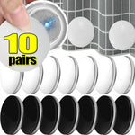 poids magnétiques rideau douche blanc noir ronds lisses adhésifs modernes 10 paires