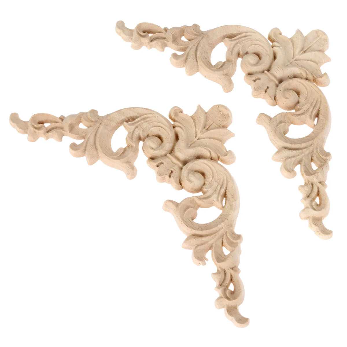 corniche décorative baroque ornements floraux bois sculpté ajustement meubles murs portebiancheclair