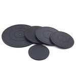 support plancher moderne rayures concentriques noir antidérapant adhésif dimensions gravées diamètre variable