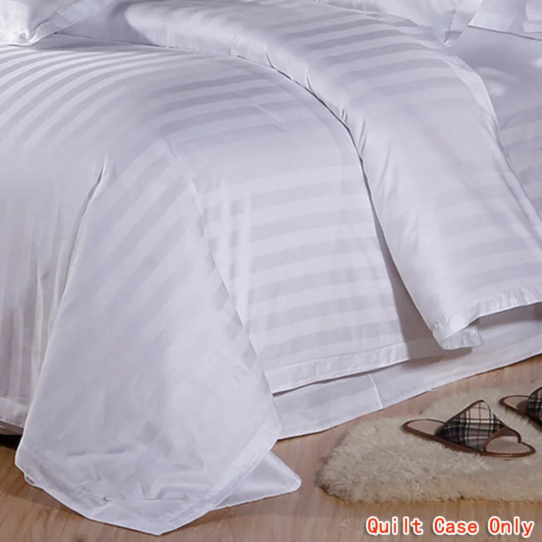 drap lit coton blanc rayures diagonales maison qualité brillance adultes santé