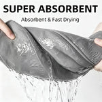 tapis sol gris doux moderne absorbant antidérapant machine lavable 40cm 60cm